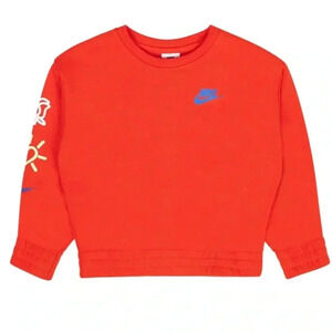 NIKE ORANGE CREWNECK SWEAT SHIRT